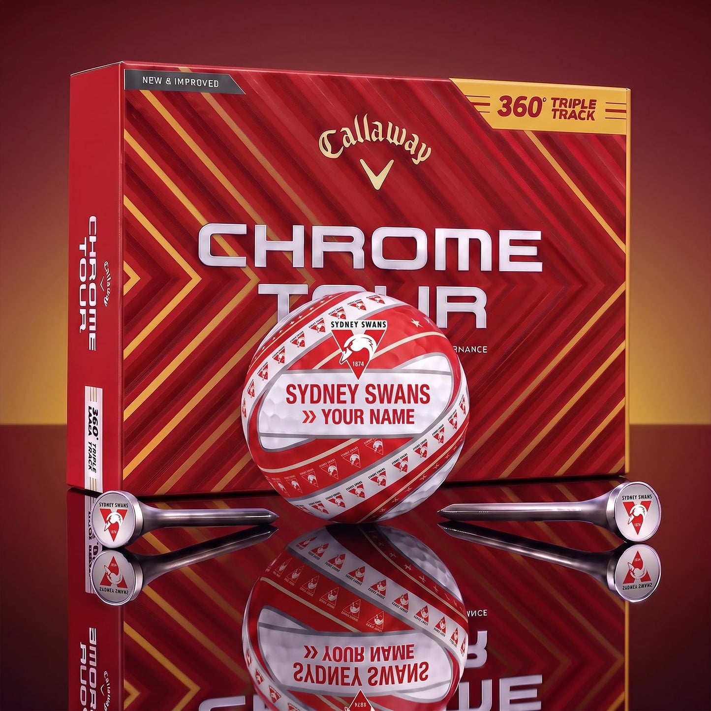 PREMIUM AFL X SS DELUXE CUSTOME GOLF BALL V3 TOURNAMENT EDITION