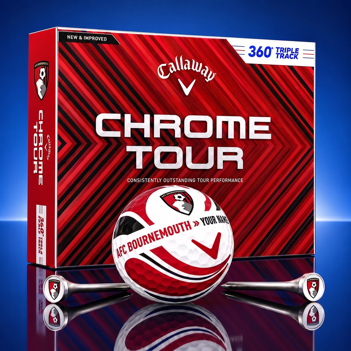 PREMIUM EPL X BOU DELUXE CUSTOME GOLF BALL V6 TOURNAMENT EDITION