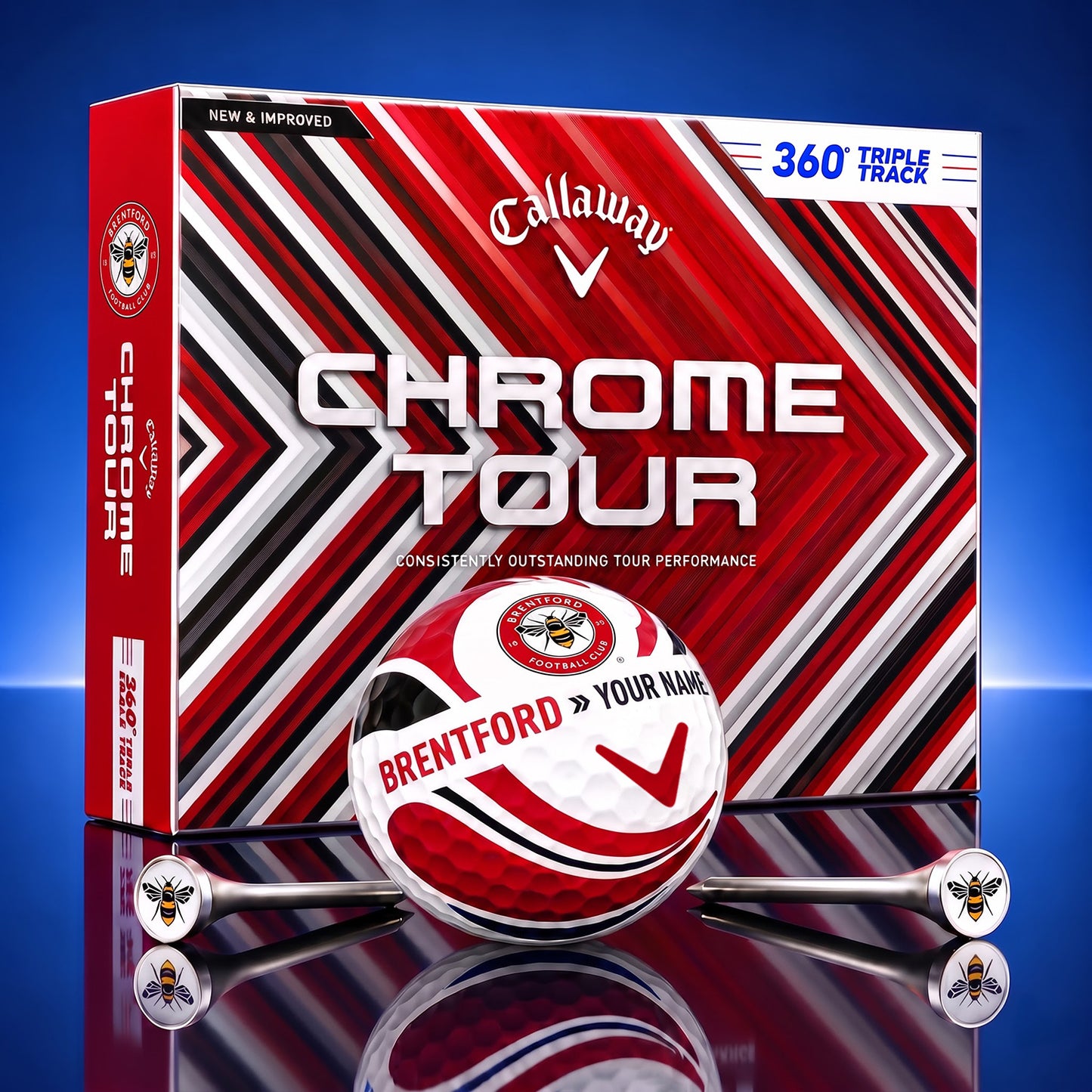 PREMIUM EPL X BRE DELUXE CUSTOME GOLF BALL V6 TOURNAMENT EDITION