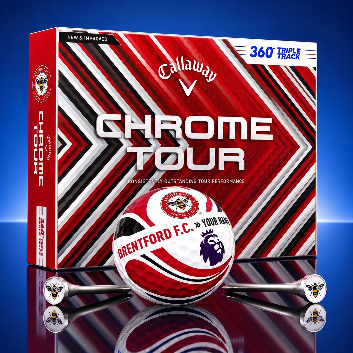 PREMIUM EPL X BRE EXCLUSIVE TOURNAMENT PERSONALIZED GOLF BALL V30 COLLECTION