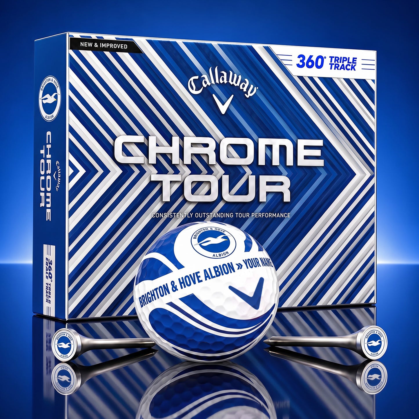 PREMIUM EPL X BRI DELUXE CUSTOME GOLF BALL V6 TOURNAMENT EDITION