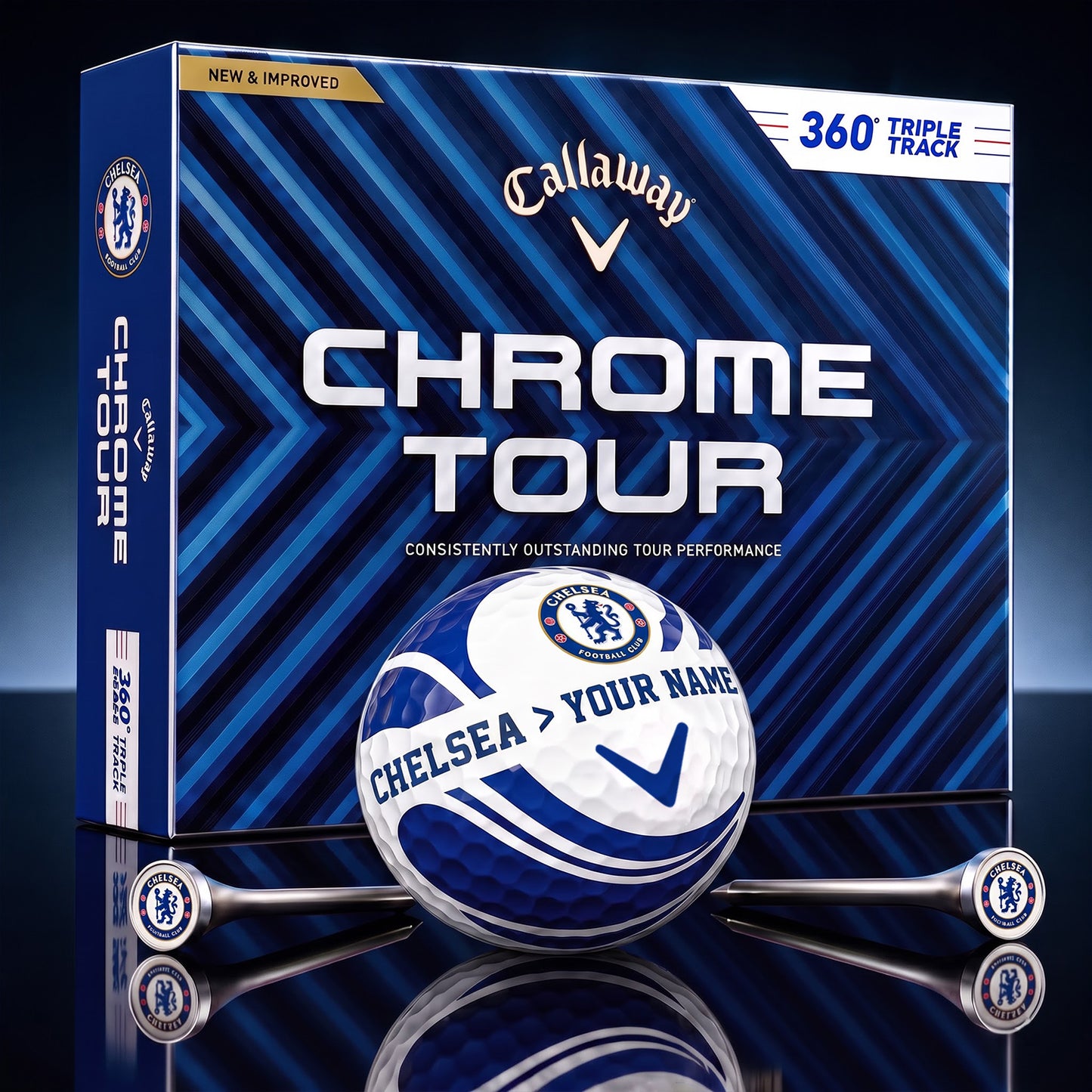 PREMIUM EPL X CHE DELUXE CUSTOME GOLF BALL V6 TOURNAMENT EDITION