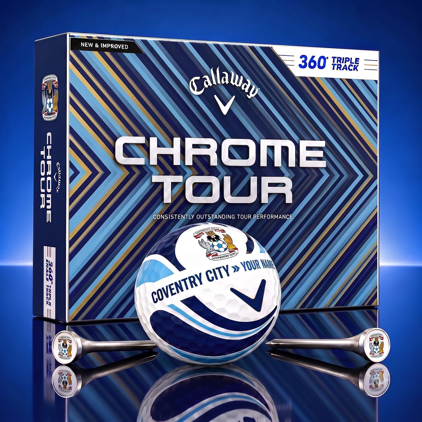 PREMIUM EPL X COV DELUXE CUSTOME GOLF BALL V6 TOURNAMENT EDITION