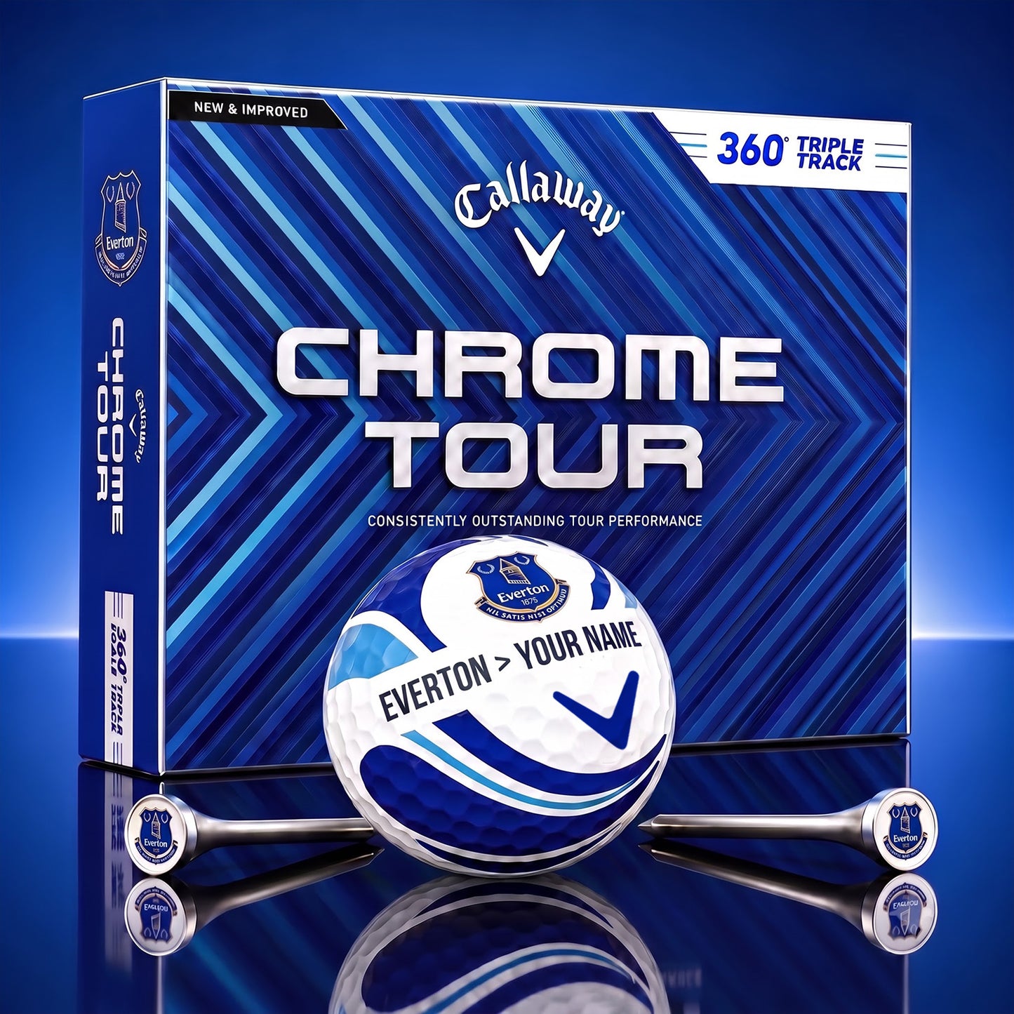 PREMIUM EPL X EVE DELUXE CUSTOME GOLF BALL V6 TOURNAMENT EDITION