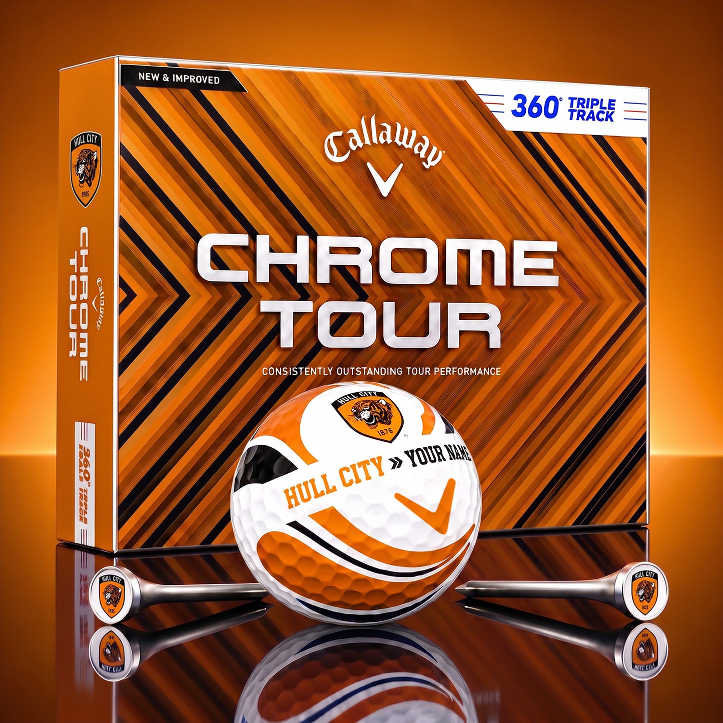PREMIUM EPL X HUL DELUXE CUSTOME GOLF BALL V6 TOURNAMENT EDITION