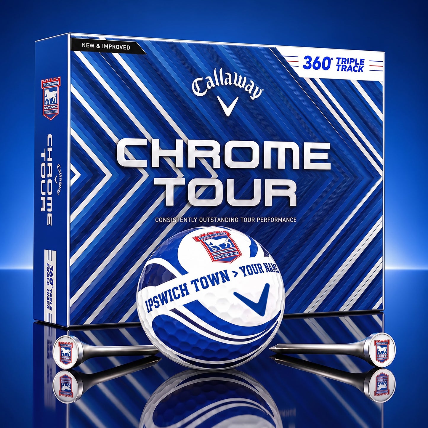 PREMIUM EPL X IPS DELUXE CUSTOME GOLF BALL V6 TOURNAMENT EDITION