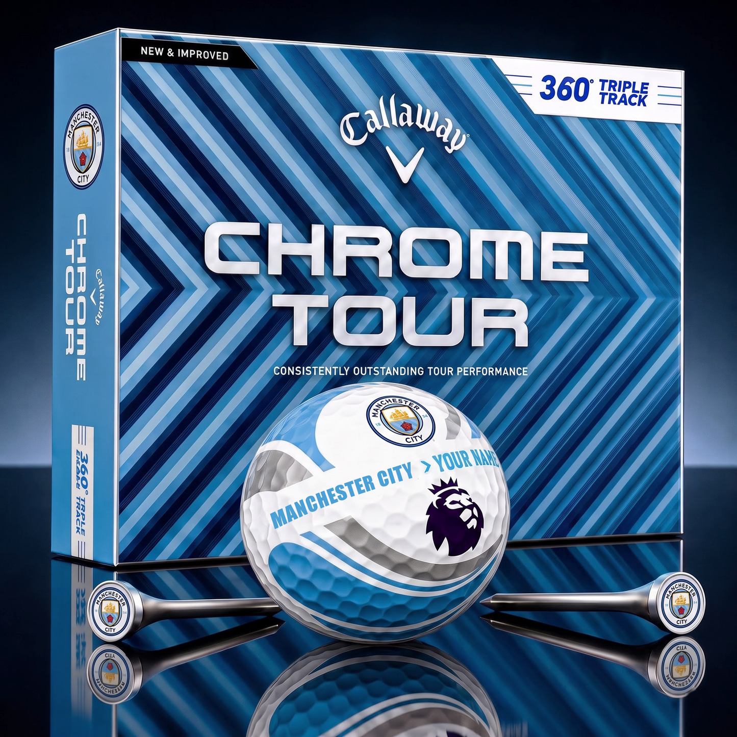 PREMIUM EPL X MC EXCLUSIVE TOURNAMENT PERSONALIZED GOLF BALL V30 COLLECTION