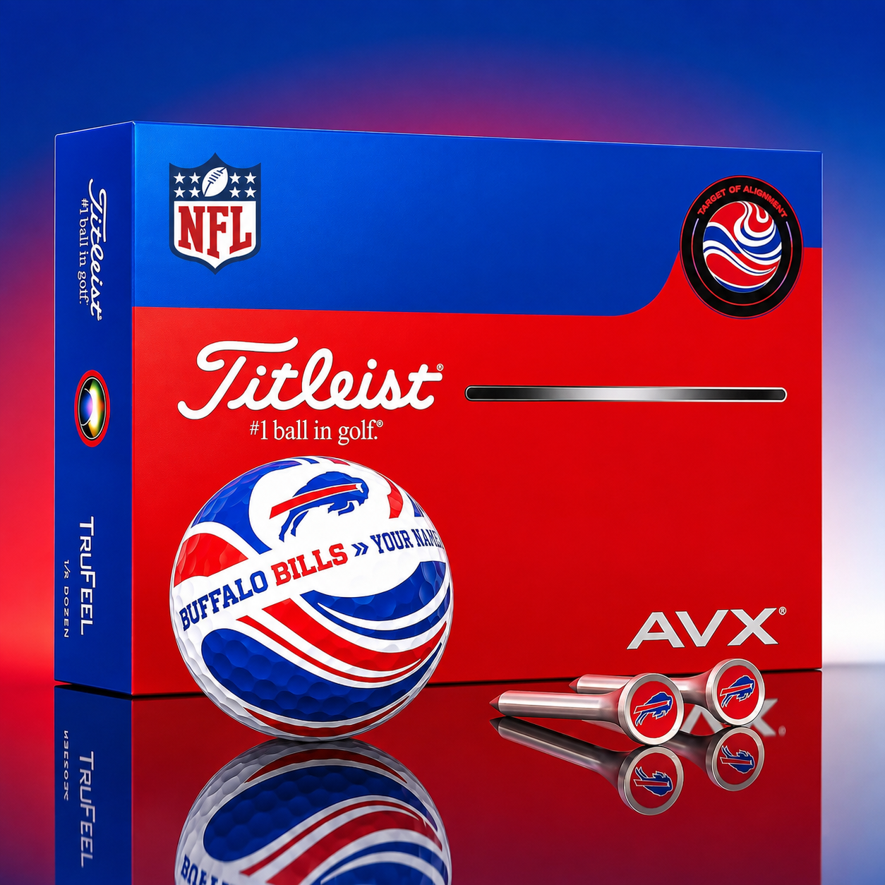PREMIUM NFL X BB EXCLUSIVE TOURNAMENT PERSONALIZED GOLF BALL V6 COLLECTION