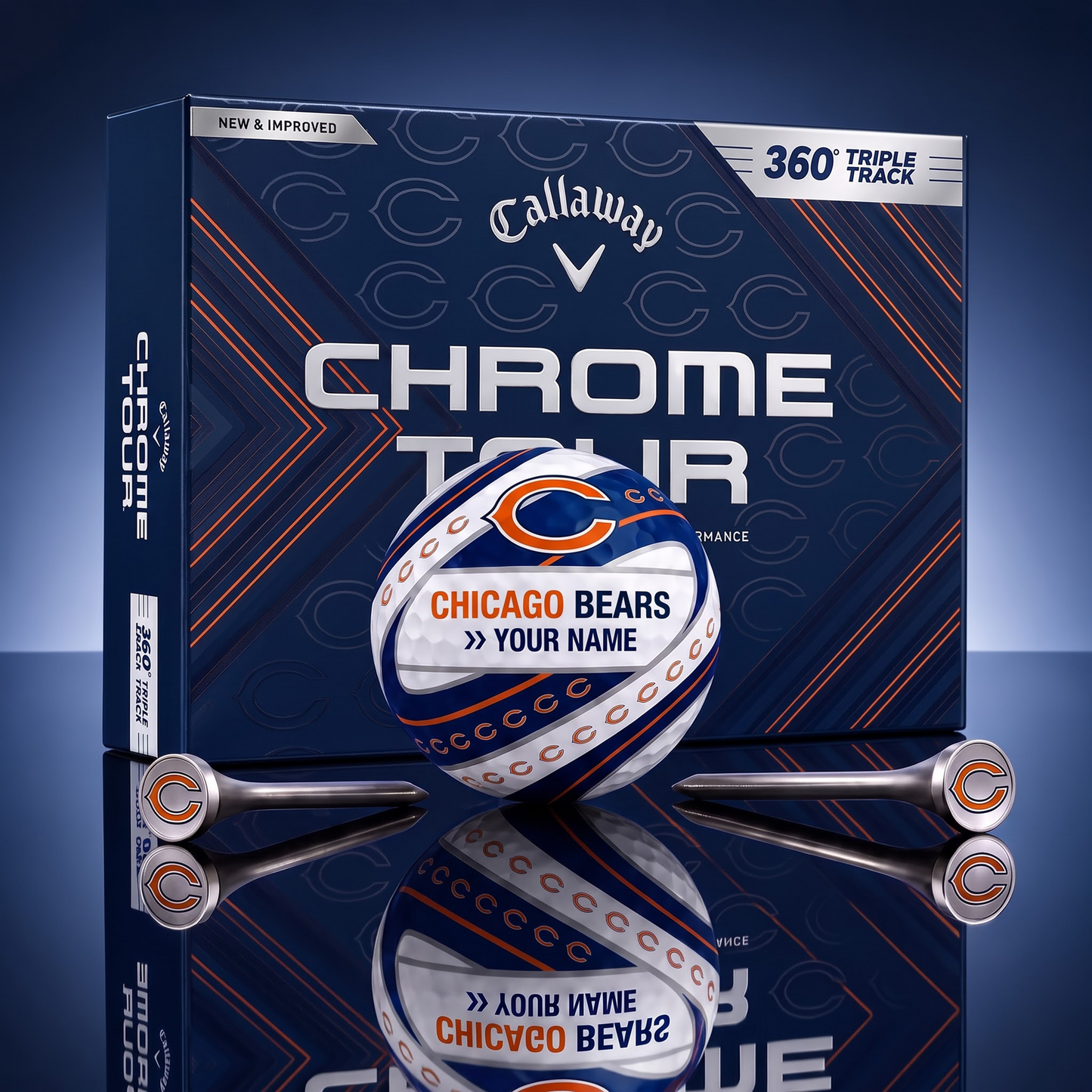 PREMIUM NFL X CB DELUXE CUSTOME GOLF BALL TOURNAMENT EDITION