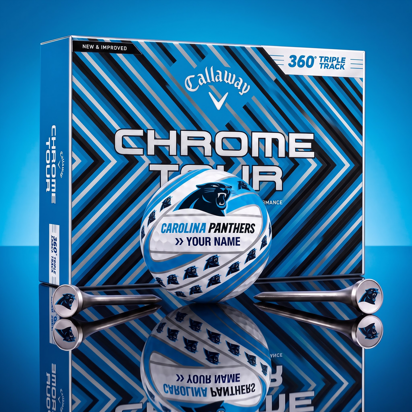 PREMIUM NFL X CP DELUXE CUSTOME GOLF BALL TOURNAMENT EDITION