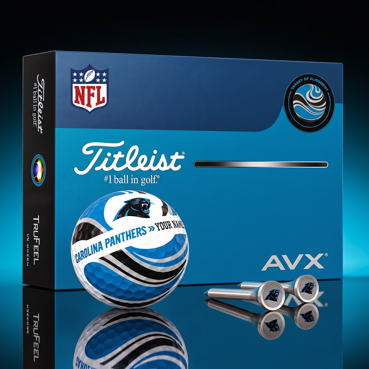 PREMIUM NFL X CP EXCLUSIVE TOURNAMENT PERSONALIZED GOLF BALL V6 COLLECTION