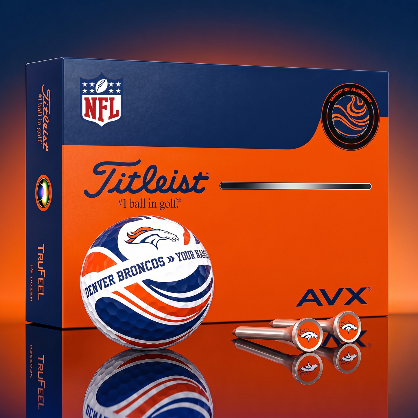PREMIUM NFL X DB EXCLUSIVE TOURNAMENT PERSONALIZED GOLF BALL V6 COLLECTION