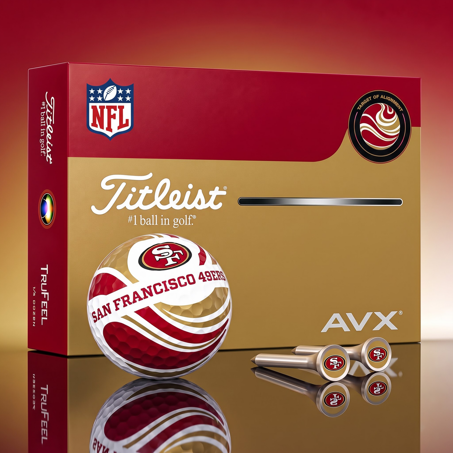 PREMIUM NFL X SF EXCLUSIVE TOURNAMENT PERSONALIZED GOLF BALL V6 COLLECTION