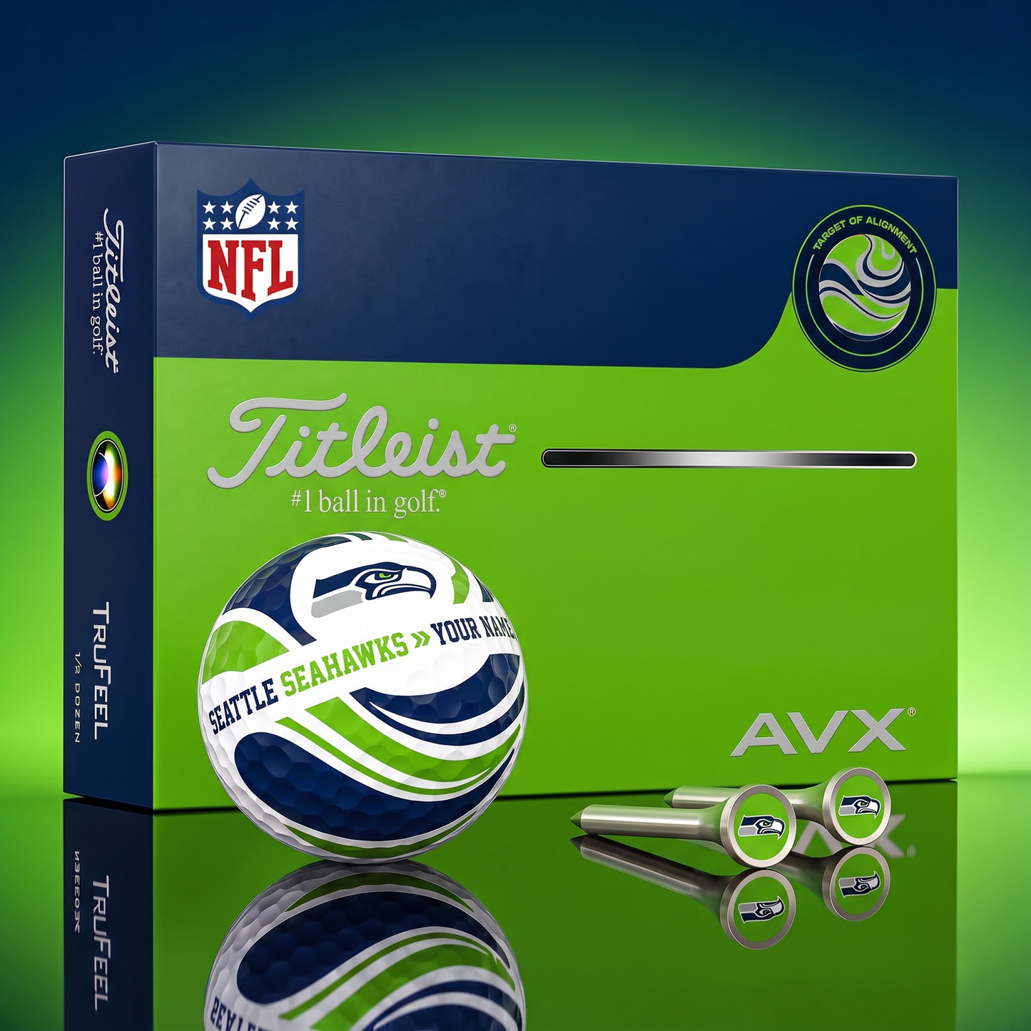 PREMIUM NFL X SS EXCLUSIVE TOURNAMENT PERSONALIZED GOLF BALL V6 COLLECTION