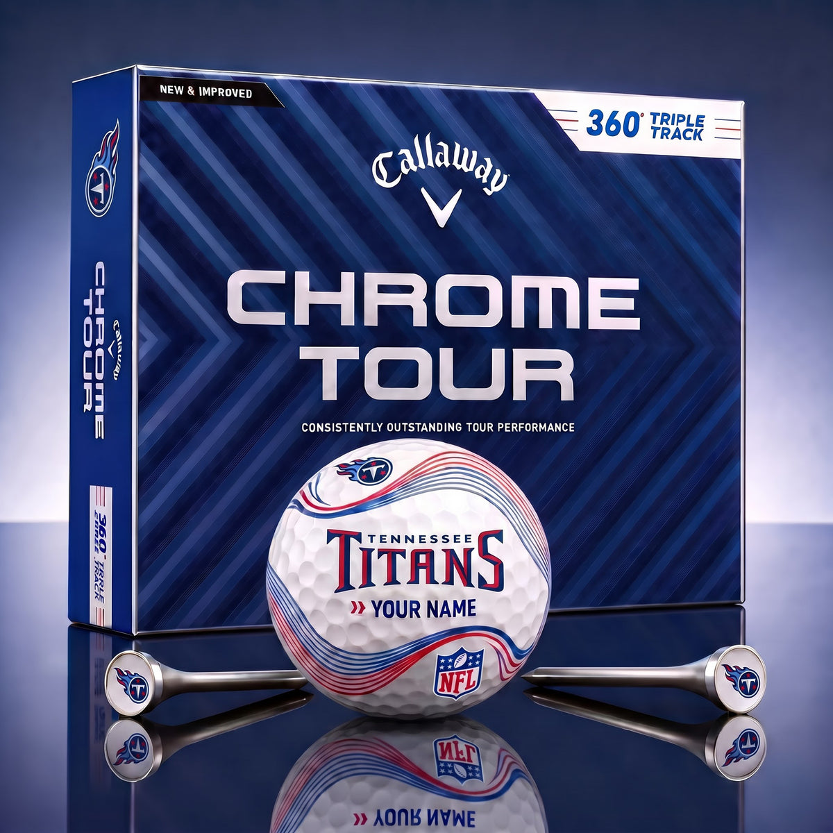 PREMIUM NFL X TEN DELUX PERSONALIZED GOLF BALL FOR TOURNAMENT V33 LIMITED EDITION