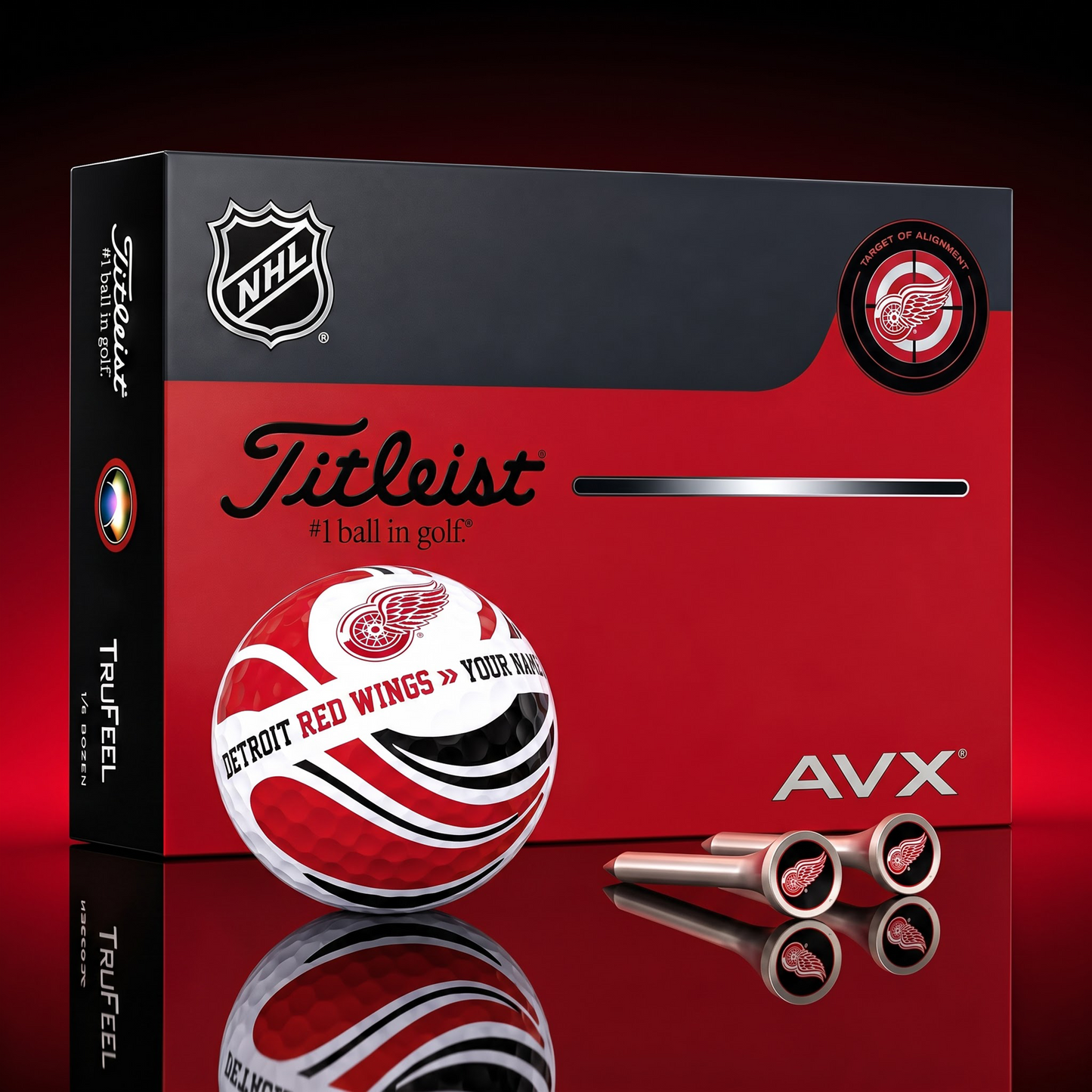 PREMIUM NHL X DRW EXCLUSIVE TOURNAMENT PERSONALIZED GOLF BALL V6 COLLECTION