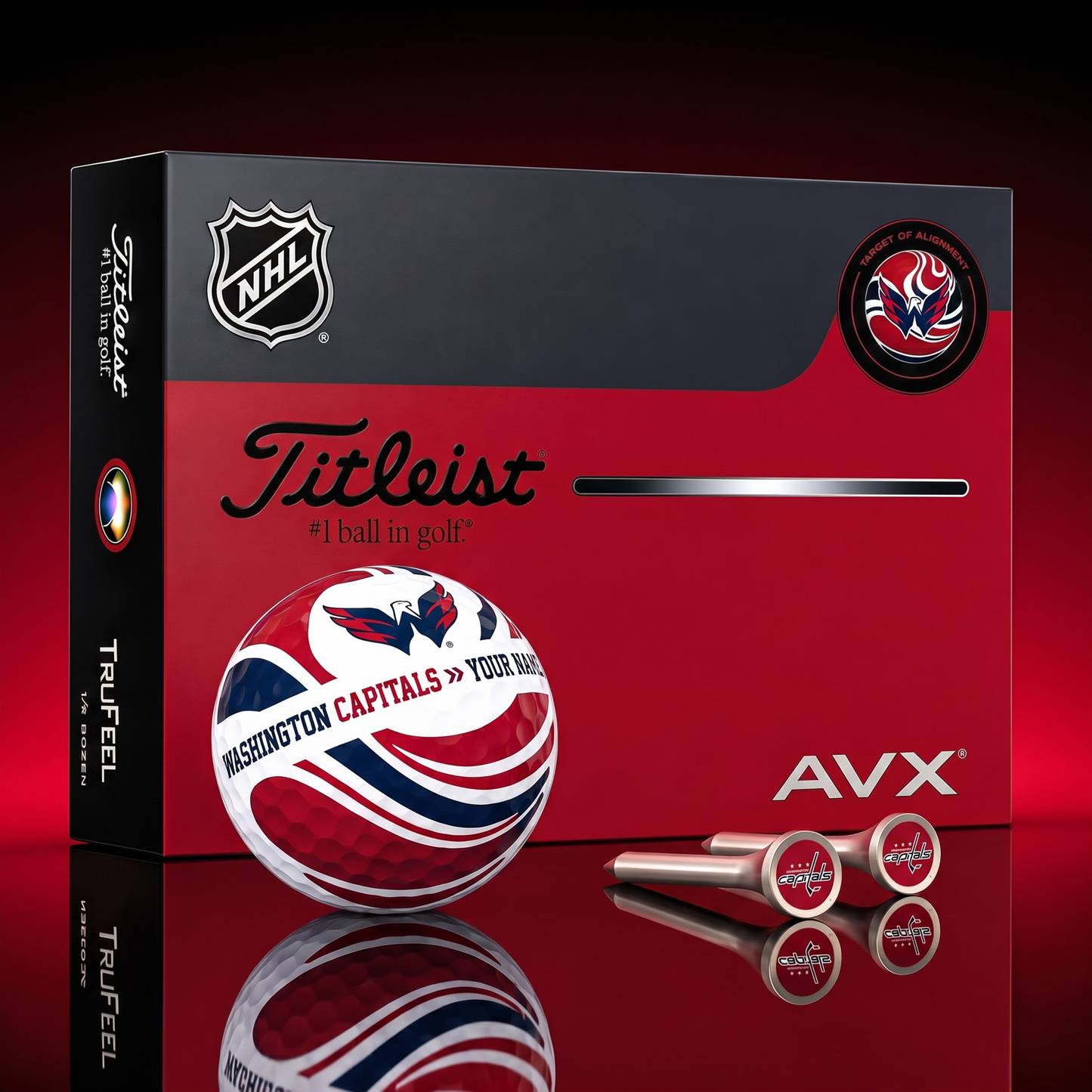 PREMIUM NHL X WC EXCLUSIVE TOURNAMENT PERSONALIZED GOLF BALL V6 COLLECTION