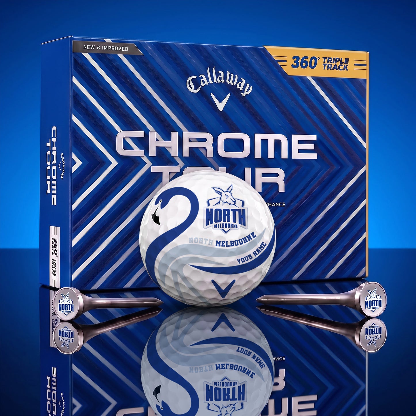 SIGNATURE AFL X NM LUXURY FLAMINGO PERSONALIZED GOLF BALL TOURNAMENT LIMITED EDITION