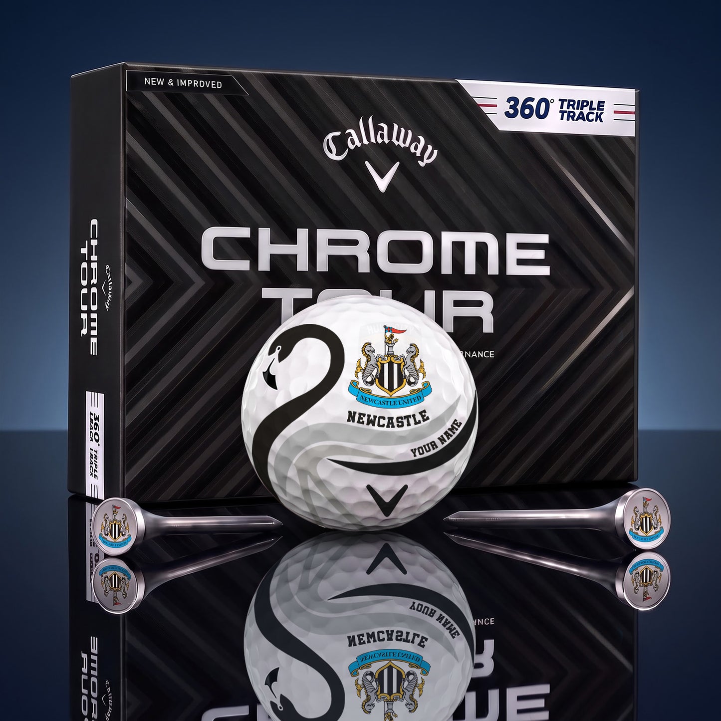 SIGNATURE EPL X NEW LUXURY FLAMINGO PERSONALIZED GOLF BALL TOURNAMENT LIMITED EDITION