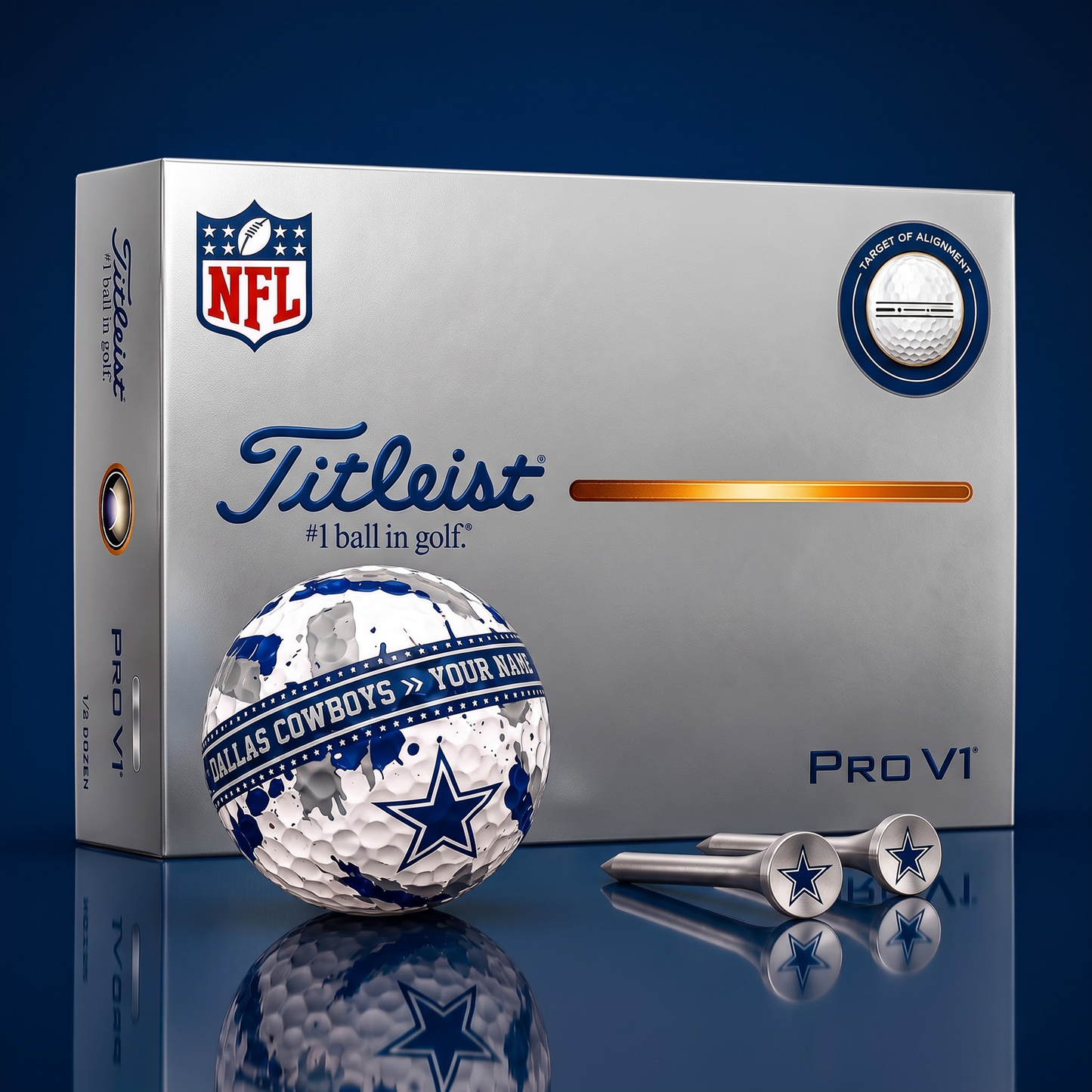 SIGNATURE NFL X DC DELUXE PERSONALIZED GOLF BALL LIMITED EDITION