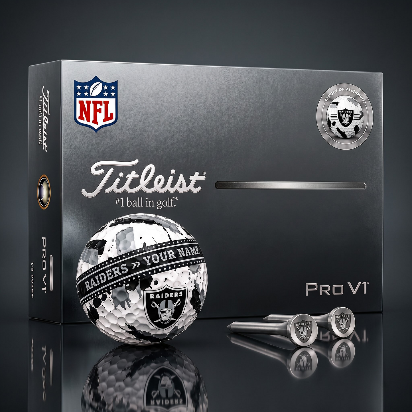 SIGNATURE NFL X LVR DELUXE PERSONALIZED GOLF BALL LIMITED EDITION
