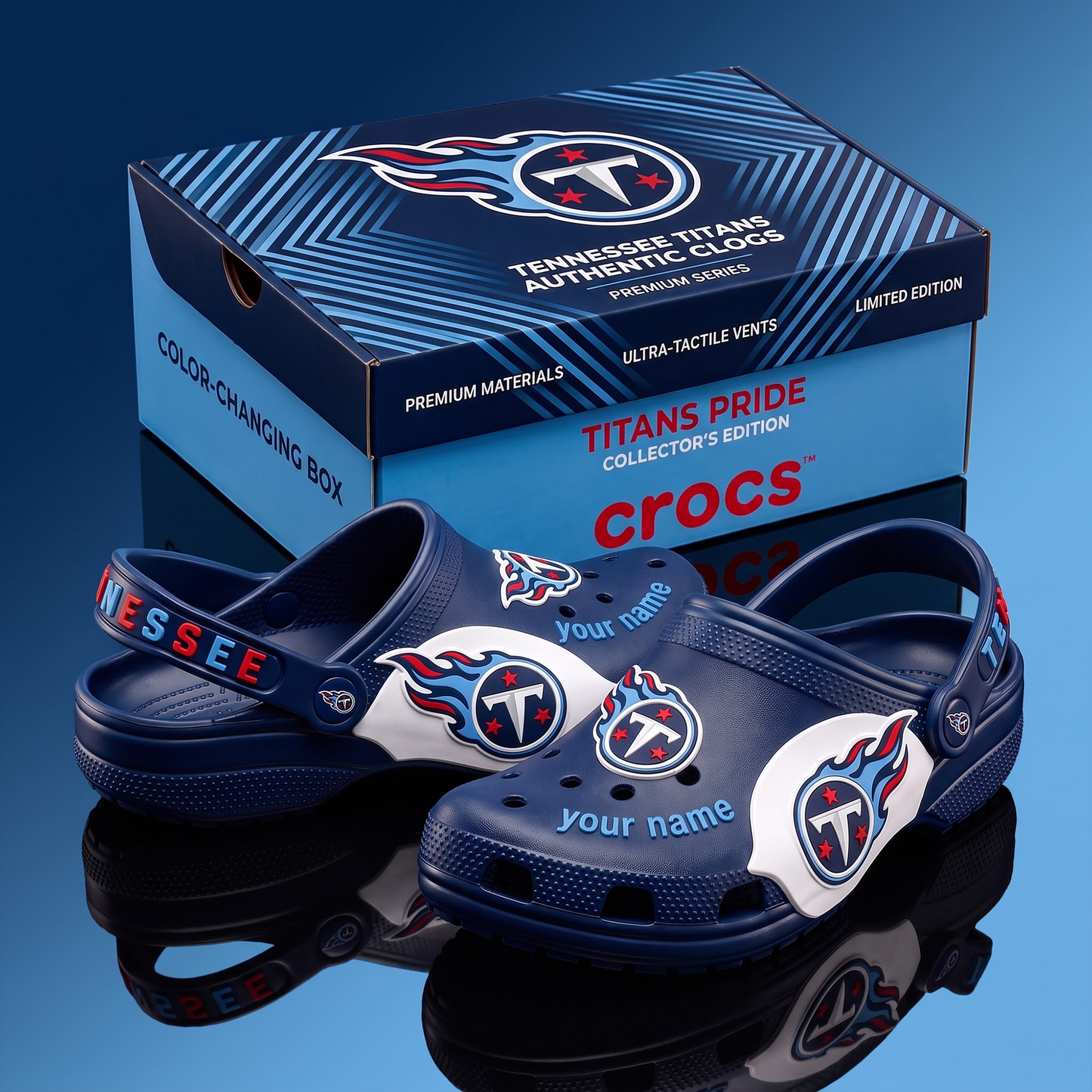 SIGNATURE NFL X TT EXCLUSIVE PERSONALIZED CROCS CLASSIC CLOG LIMITED EDITION