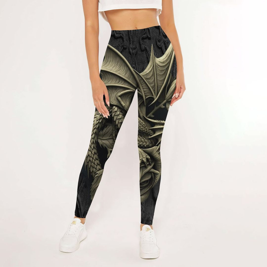 Dragon Leggings | Yoga Pants For Women | Spanx Leggings | Leggings For Women