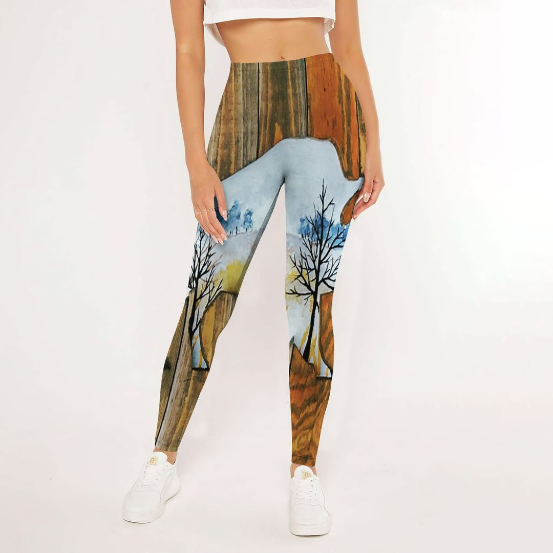 American Bison Leggings | Yoga Pants For Women | Spanx Leggings | Leggings For Women