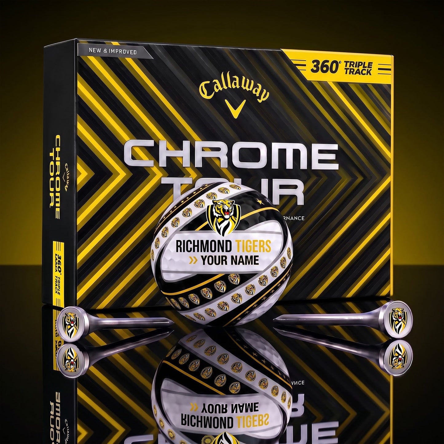 PREMIUM AFL X RIC DELUXE CUSTOME GOLF BALL V3 TOURNAMENT EDITION