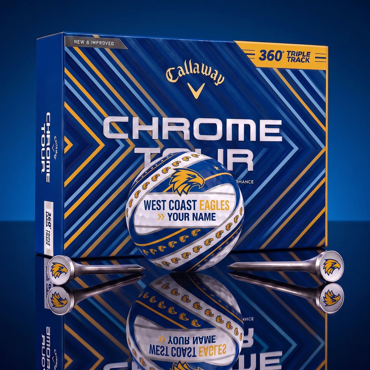 PREMIUM AFL X WCE DELUXE CUSTOME GOLF BALL V3 TOURNAMENT EDITION