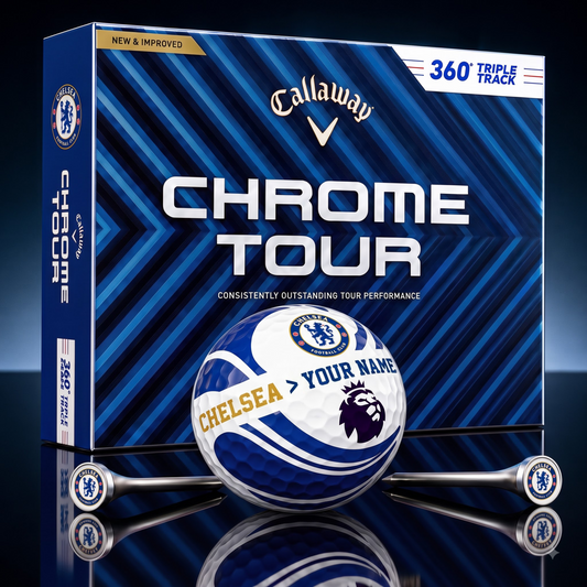 PREMIUM EPL X CHE EXCLUSIVE  TOURNAMENT  PERSONALIZED GOLF BALL V30 COLLECTION