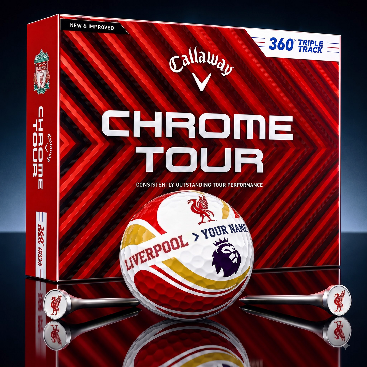 PREMIUM EPL X LIVE EXCLUSIVE  TOURNAMENT  PERSONALIZED GOLF BALL V30 COLLECTION