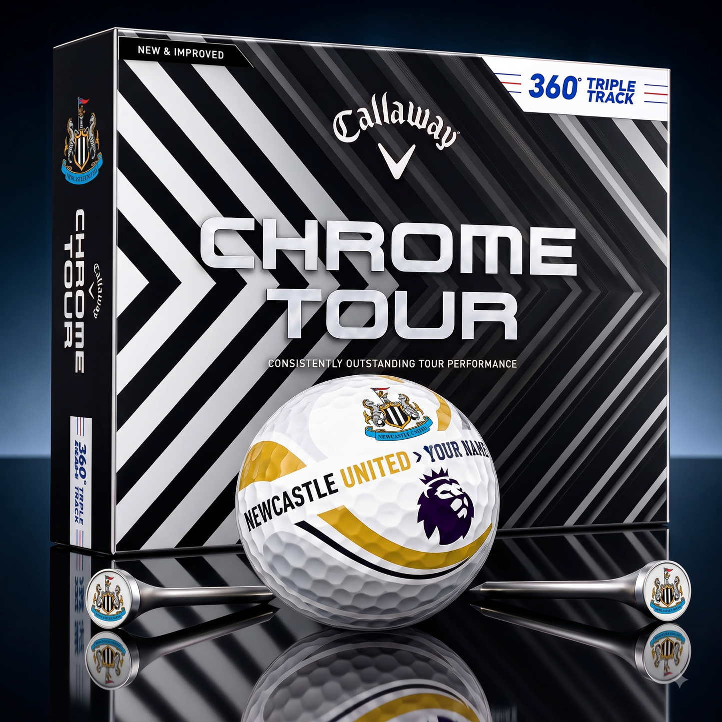PREMIUM EPL X NU EXCLUSIVE  TOURNAMENT  PERSONALIZED GOLF BALL V30 COLLECTION