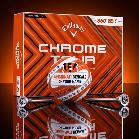 PREMIUM NFL X CIN DELUXE CUSTOME GOLF BALL TOURNAMENT EDITION