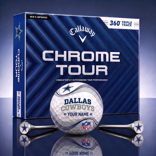 PREMIUM NFL X DAL DELUX PERSONALIZED GOLF BALL FOR TOURNAMENT V33 LIMITED EDITION