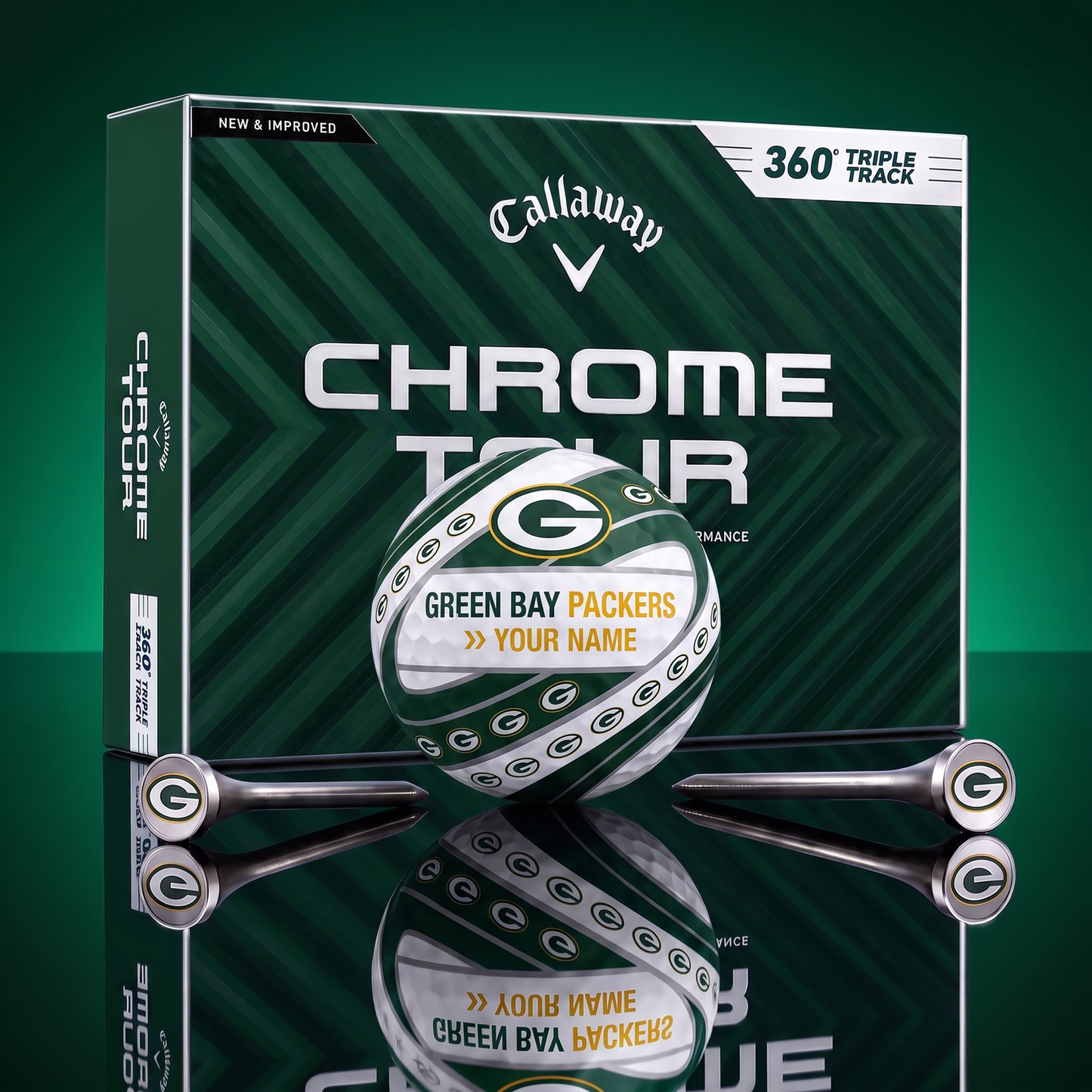 PREMIUM NFL X GBP DELUXE CUSTOME GOLF BALL TOURNAMENT EDITION