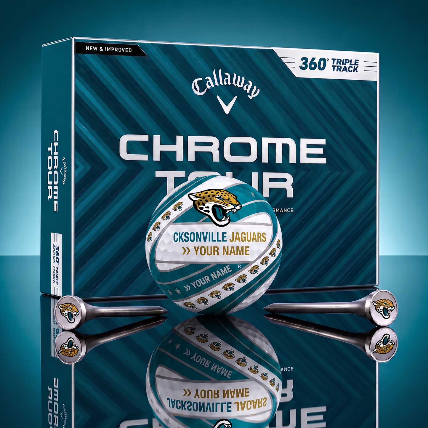 PREMIUM NFL X JJ DELUXE CUSTOME GOLF BALL TOURNAMENT EDITION