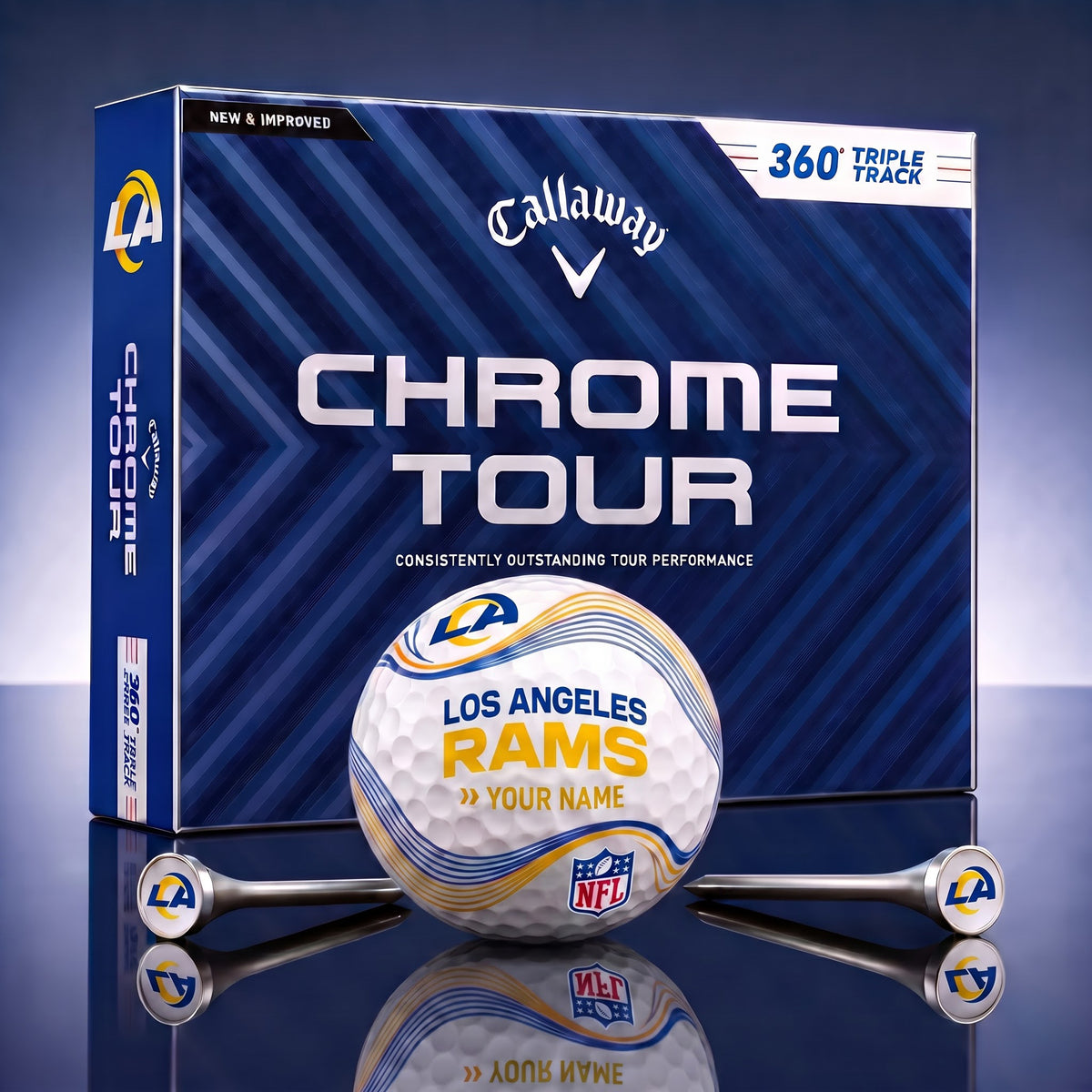 PREMIUM NFL X LAR DELUX PERSONALIZED GOLF BALL FOR TOURNAMENT V33 LIMITED EDITION