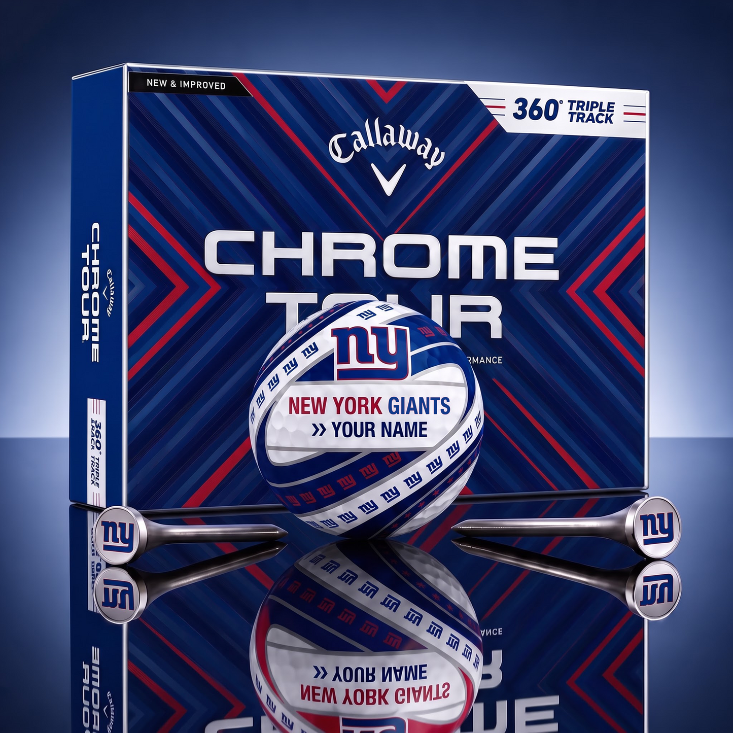 PREMIUM NFL X NYG DELUXE CUSTOME GOLF BALL TOURNAMENT EDITION