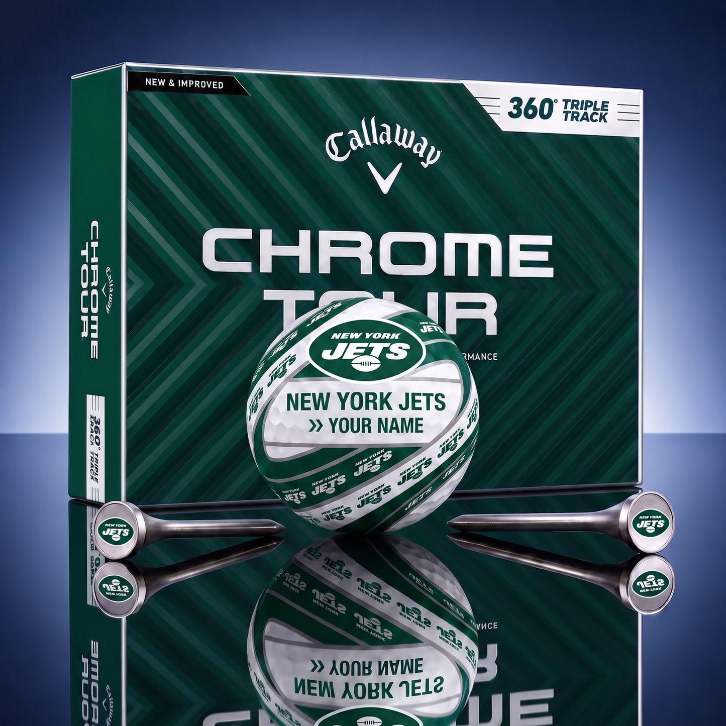 PREMIUM NFL X NYJ DELUXE CUSTOME GOLF BALL TOURNAMENT EDITION