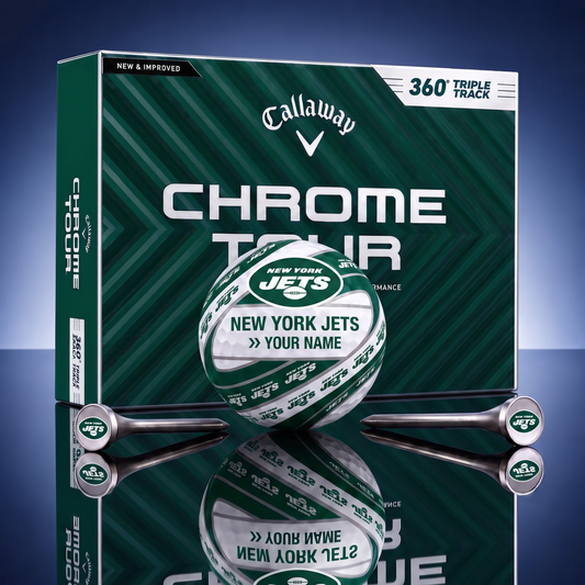PREMIUM NFL X NYJ DELUXE CUSTOME GOLF BALL TOURNAMENT EDITION