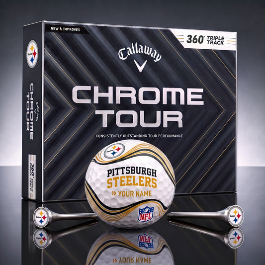 PREMIUM NFL X PIT DELUX PERSONALIZED GOLF BALL FOR TOURNAMENT V33 LIMITED EDITION