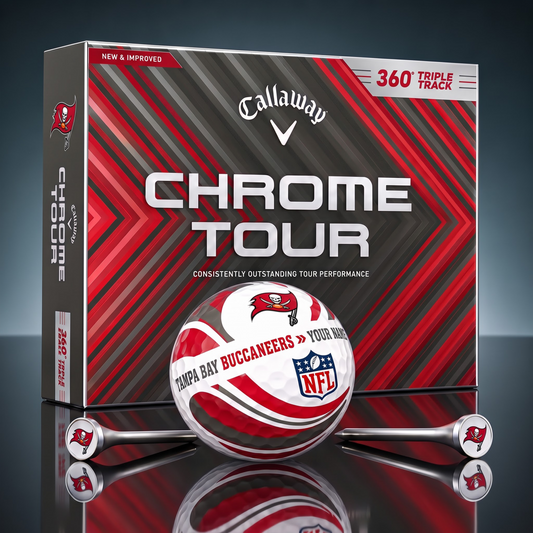 PREMIUM NFL X TBB EXCLUSIVE  TOURNAMENT  PERSONALIZED GOLF BALL V30 COLLECTION