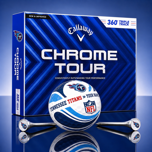 PREMIUM NFL X TT EXCLUSIVE  TOURNAMENT  PERSONALIZED GOLF BALL V30 COLLECTION