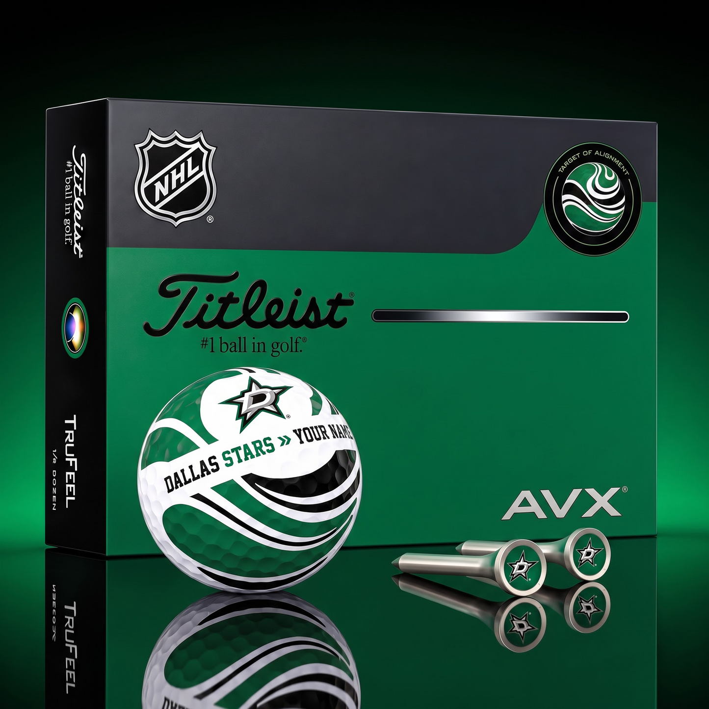 PREMIUM NHL X DS EXCLUSIVE  TOURNAMENT  PERSONALIZED GOLF BALL V6 COLLECTION