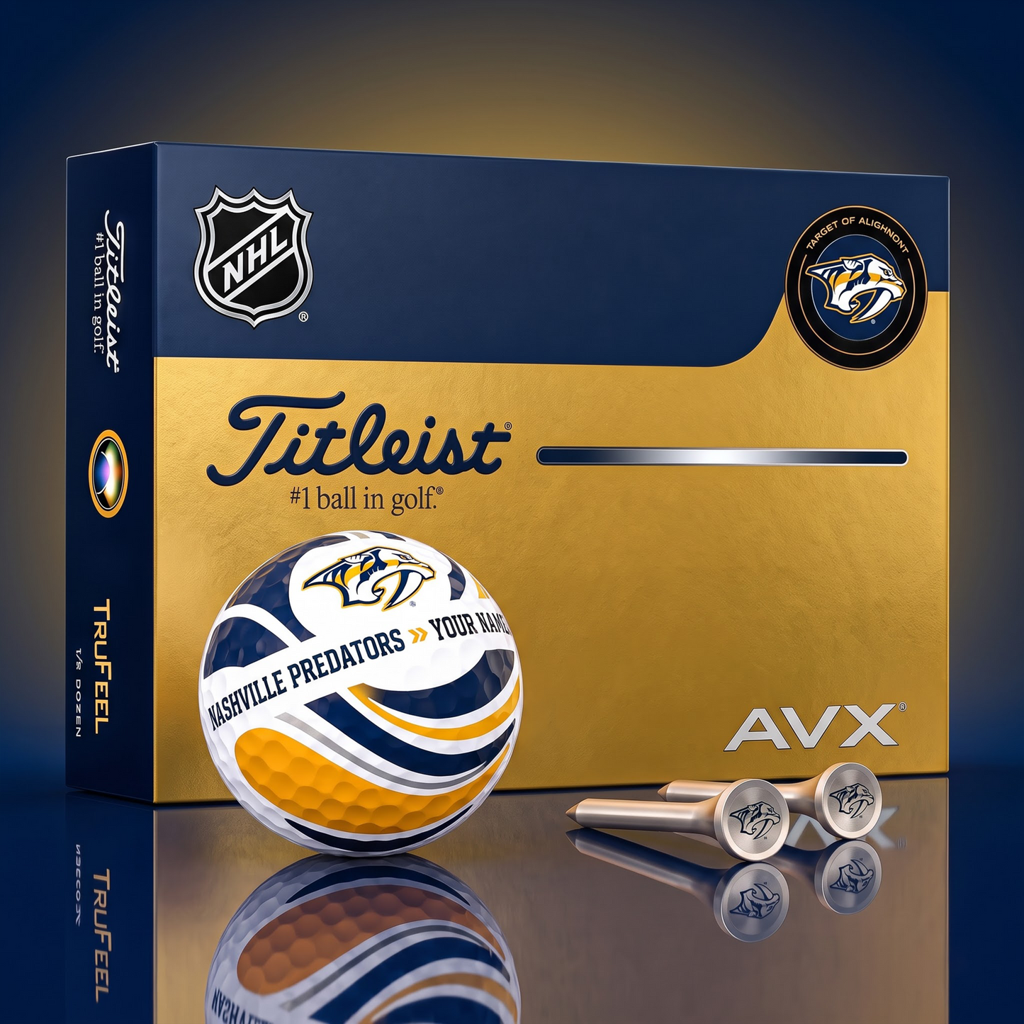 PREMIUM NHL X NP EXCLUSIVE  TOURNAMENT  PERSONALIZED GOLF BALL V6 COLLECTION