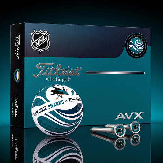 PREMIUM NHL X SJS EXCLUSIVE  TOURNAMENT  PERSONALIZED GOLF BALL V6 COLLECTION