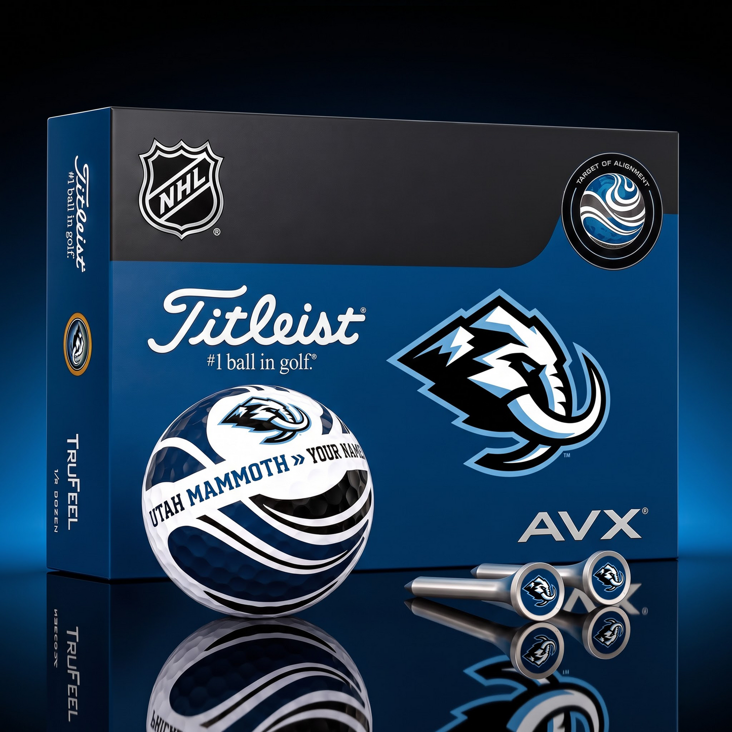 PREMIUM NHL X UM EXCLUSIVE  TOURNAMENT  PERSONALIZED GOLF BALL V6 COLLECTION