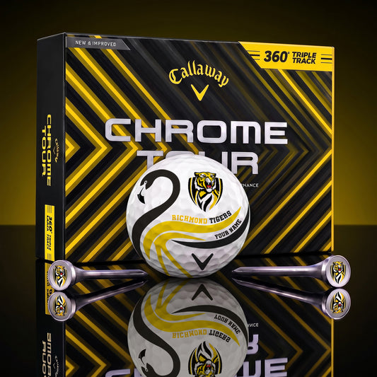 SIGNATURE AFL X RIC LUXURY FLAMINGO PERSONALIZED GOLF BALL TOURNAMENT LIMITED EDITION