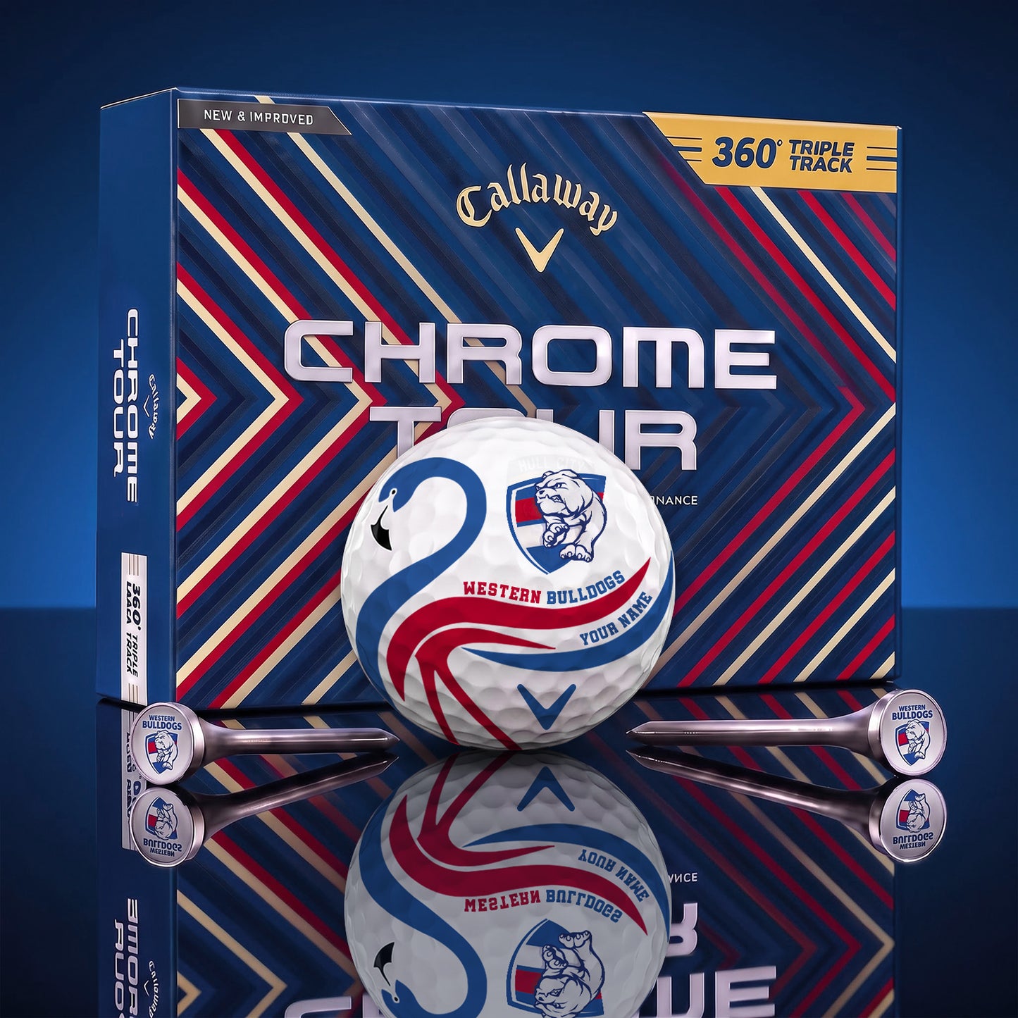 SIGNATURE AFL X WB LUXURY FLAMINGO PERSONALIZED GOLF BALL TOURNAMENT LIMITED EDITION